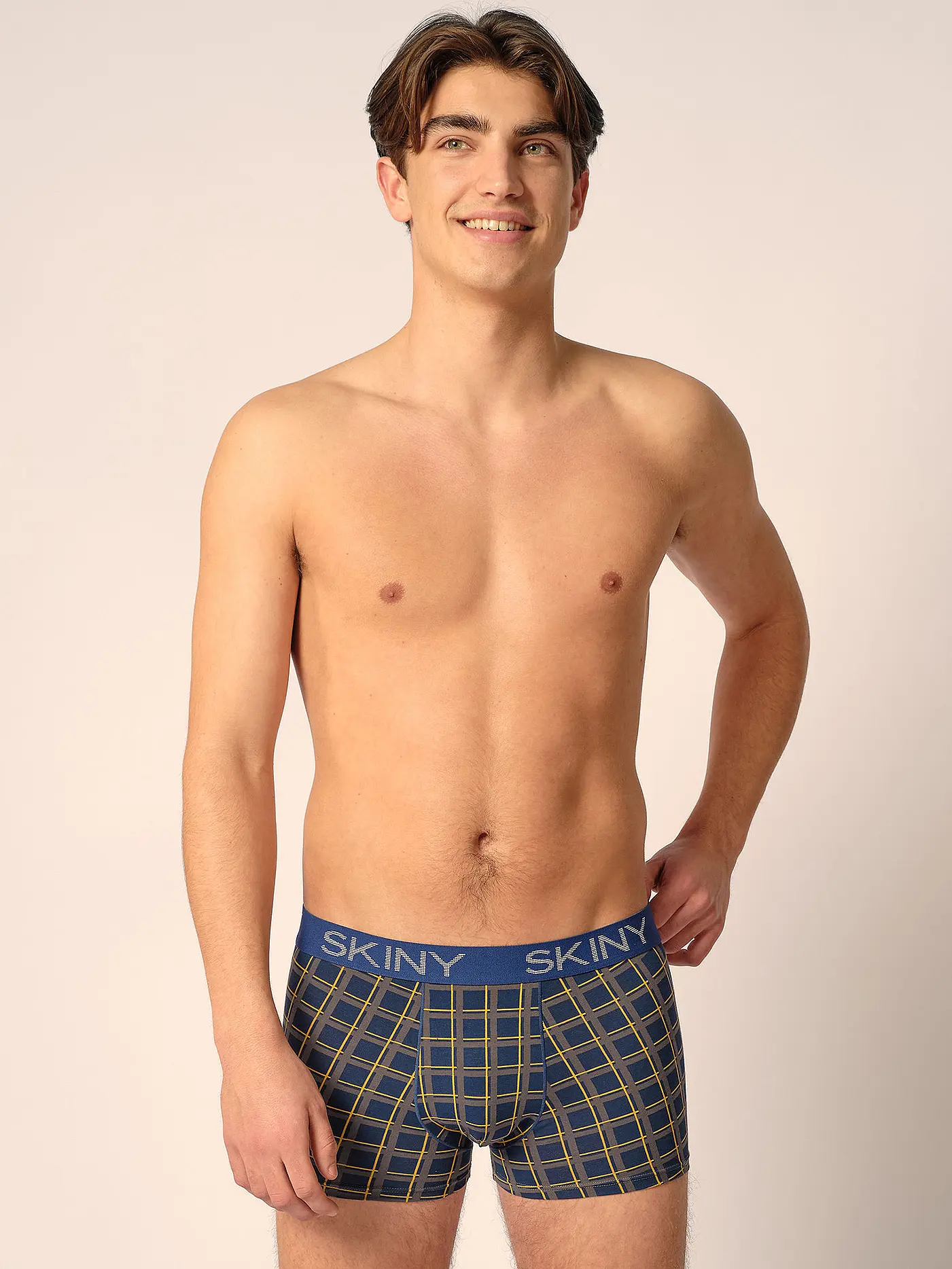 SKINY | Pants 2er Pkg. lapisblue stripes selection | braun